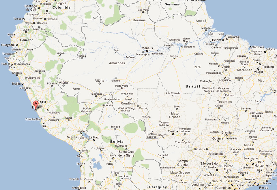 map of lima peru